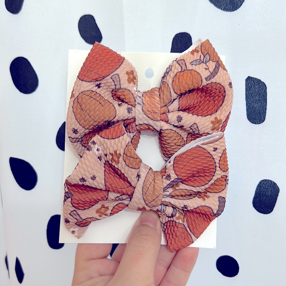 Pumpkin Hair Bows